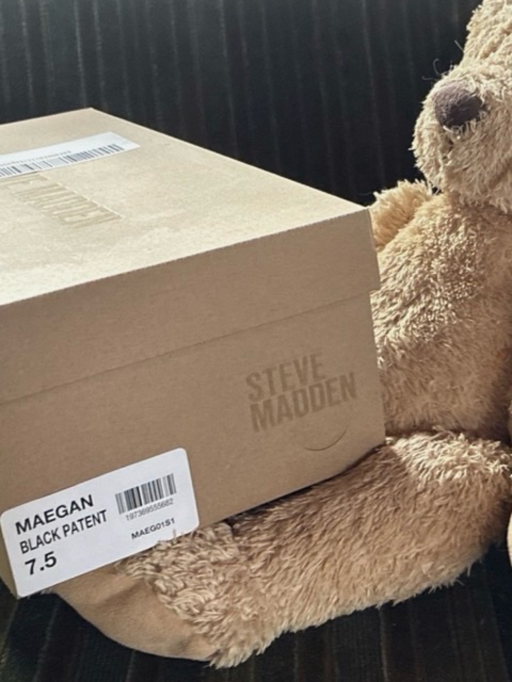 Steve Madden Black Patent Pointed Block Heels